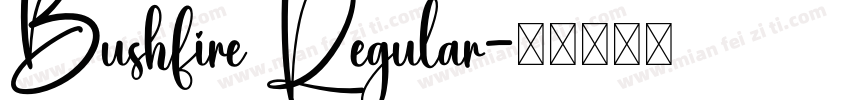 Bushfire Regular字体转换